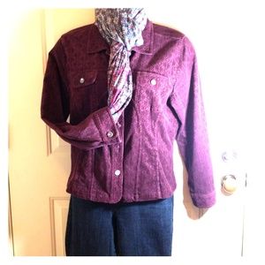 Pretty in plum corderoy jacket
